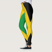 Leggings Drapeau jamaïcain vert or et noir (Gauche)