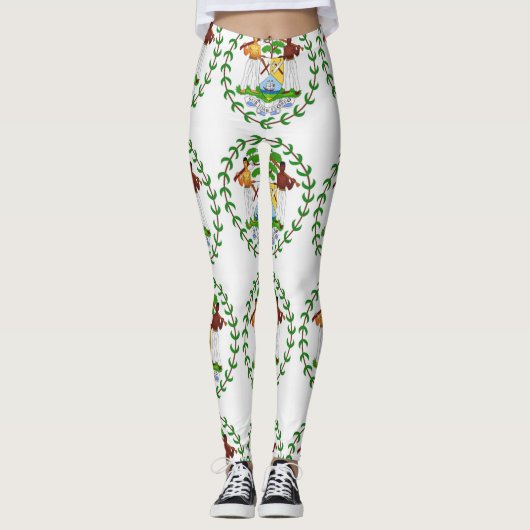 Leggings Drapeau Kriol bélizien du Belize (Devant)