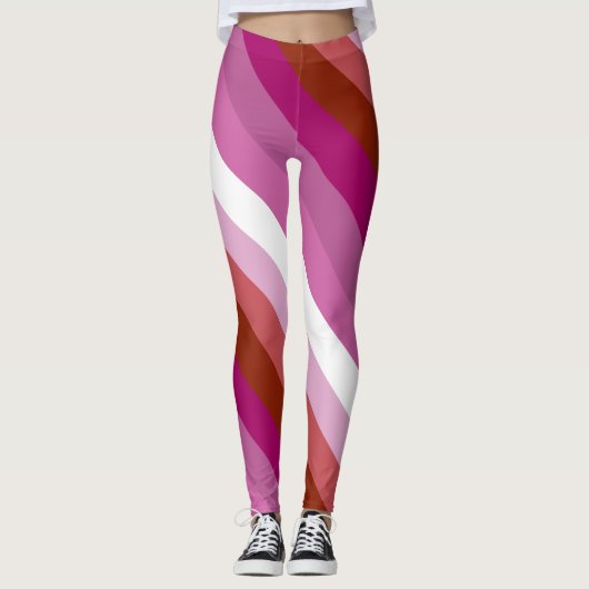 Leggings Drapeau lesbien (Devant)
