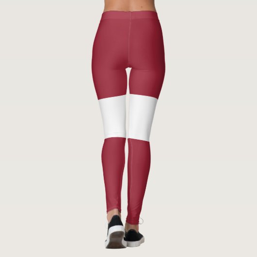 Leggings Drapeau Lettonie (Dos)