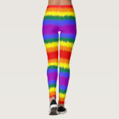 Leggings Drapeau LGBT+ - Légendes larges bandes (Dos)