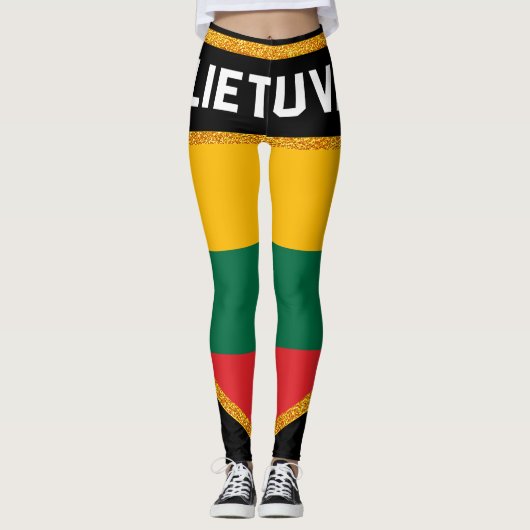 Leggings Drapeau Lituanie (Devant)