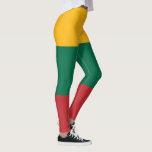 Leggings Drapeau lituanien<br><div class="desc">Ce dessin présente le drapeau national de la Lituanie, un pays de la région balte de l'Europe. Le pays est situé le long de la rive sud-est de la mer Baltique, au sud-est de la Suède et du Danemark. La Lituanie est bordée par la Lettonie au nord, la Biélorussie à...</div>
