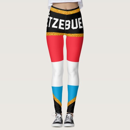 Leggings Drapeau Luxembourg (Devant)