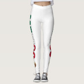 Leggings Drapeau mexicain Fête de l'Indépendance Légendes m (Devant)