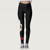 Leggings drapeau mexicain fierté yoga mode femme (Devant)