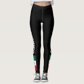 Leggings Drapeau mexicain légendes personnalisées pour le s (Devant)