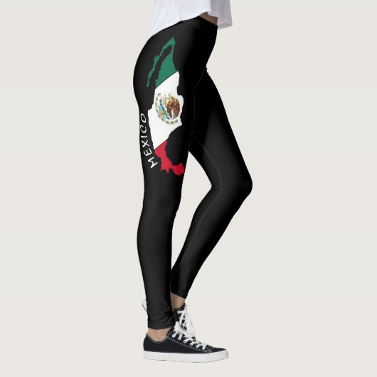 Leggings Drapeau mexicain mignon Mexique Lande d'étirement  (Droite)
