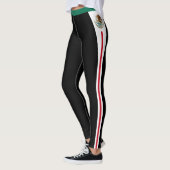 Leggings Drapeau mexicain noir (Gauche)