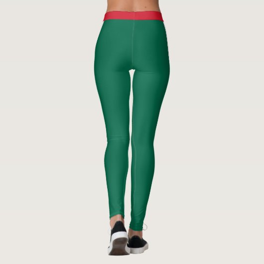 Leggings Drapeau mexicain vert (Dos)