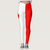 Leggings drapeau national canadien (Devant)