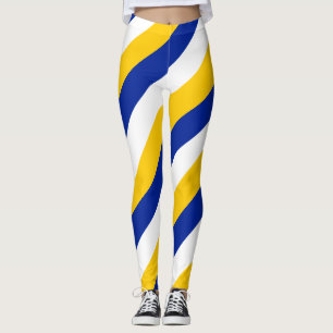 Leggings Drapeau national de Bosnie Couleurs diagonales tri