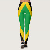 Leggings Drapeau national de Jamaïque patriotique  (Dos)