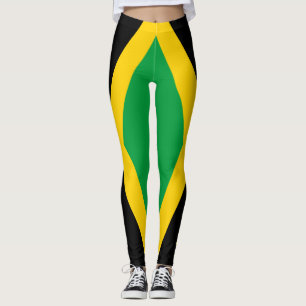 Leggings Drapeau national de Jamaïque patriotique