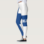 Leggings Drapeau national de la Finlande Personnaliser (Gauche)