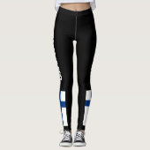 Leggings Drapeau national de la Finlande Personnaliser (Devant)