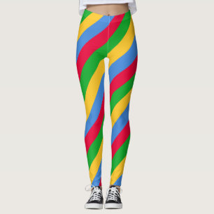 Leggings Drapeau national de l'Érythrée Couleurs diagonales