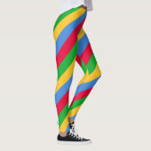 Leggings Drapeau national de l'Érythrée Couleurs diagonales (Droite)