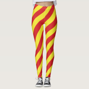 Leggings Drapeau national de Macédoine du Nord diagonale tr