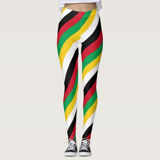 Leggings Drapeau national de Saint-Kitts-et-Nevis (Devant)