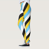 Leggings Drapeau national de Sainte-Lucie Couleurs diagonal (Gauche)