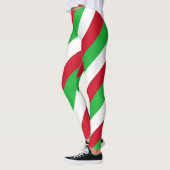 Leggings Drapeau national du Burundi Couleurs diagonales (Gauche)