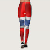 Leggings Drapeau norvégien (Dos)