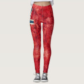 Leggings Drapeau norvégien (Devant)