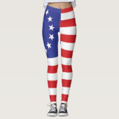 Leggings Drapeau original de Betsy Ross (Devant)
