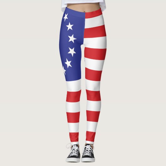 Leggings Drapeau original de Betsy Ross (Devant)