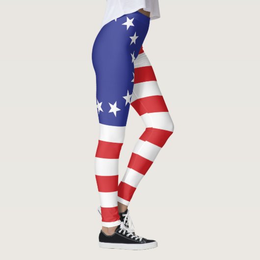 Leggings Drapeau original de Betsy Ross (Droite)