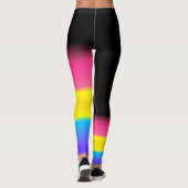 Leggings Drapeau pansexual de fierté de casserole (Dos)
