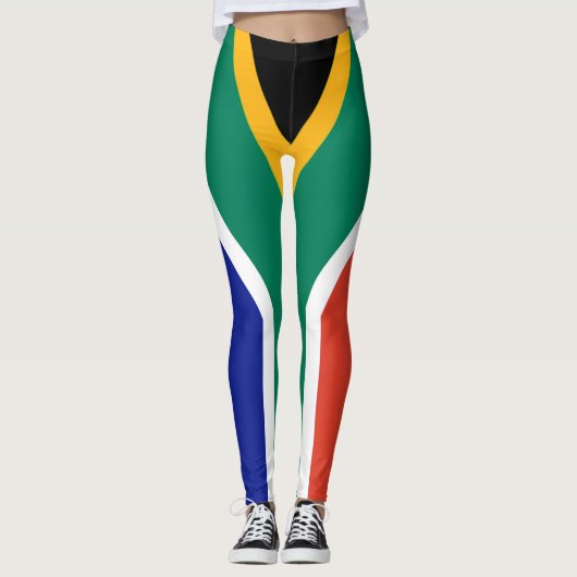 Leggings Drapeau Patriotique Afrique du Sud Bokke (Devant)
