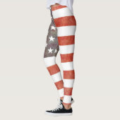 Leggings Drapeau patriotique américain (Gauche)