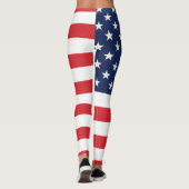 Leggings Drapeau patriotique américain (Dos)