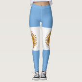 Leggings Drapeau patriotique argentin (Devant)