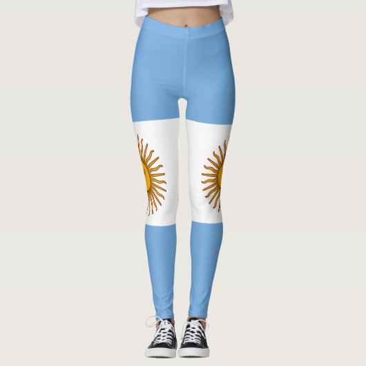 Leggings Drapeau patriotique argentin (Devant)