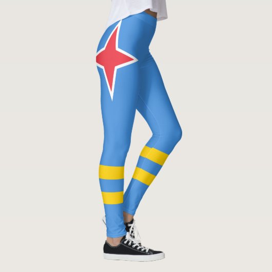 Leggings Drapeau Patriotique Aruba (Droite)