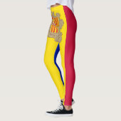 Leggings Drapeau patriotique d'Andorre (Gauche)