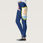Leggings Drapeau patriotique d'Anguilla (Gauche)
