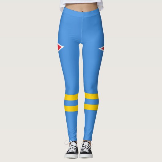Leggings drapeau patriotique d'Aruba (Devant)