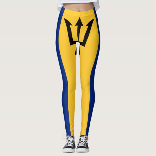Leggings Drapeau patriotique de la Barbade (Devant)