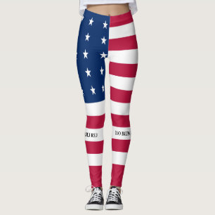 Leggings drapeau patriotique de l'atoll de Bikini
