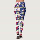 Leggings Drapeau patriotique de New York Fun (Dos)