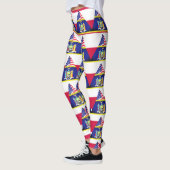 Leggings Drapeau patriotique de New York Fun (Gauche)