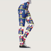 Leggings Drapeau patriotique de New York Fun (Droite)
