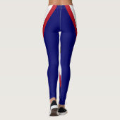 Leggings Drapeau patriotique des Samoa américaines (Dos)