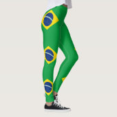 Leggings Drapeau patriotique du Brésil (Droite)