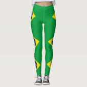 Leggings Drapeau patriotique du Brésil (Devant)