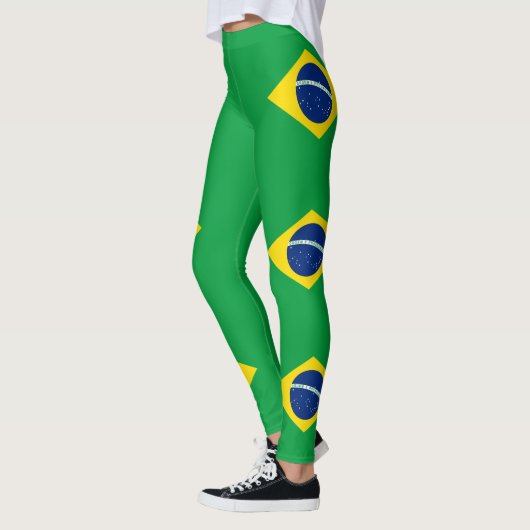 Leggings Drapeau patriotique du Brésil (Gauche)